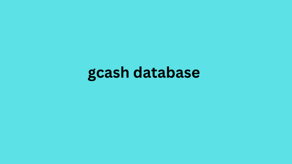 gcash database