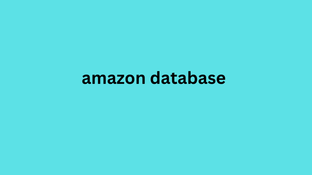 amazon database