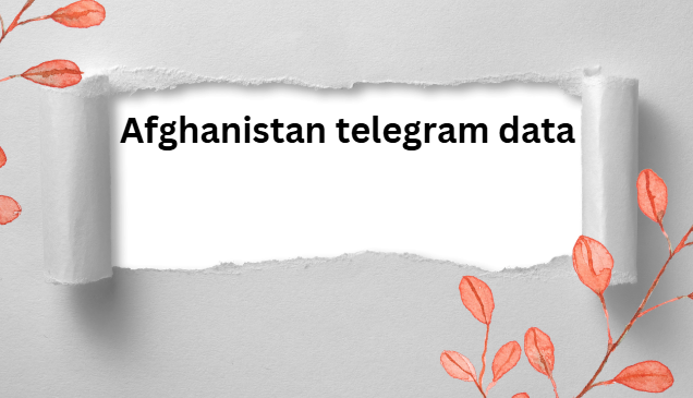 Afghanistan telegram data