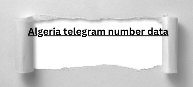 Algeria telegram number data