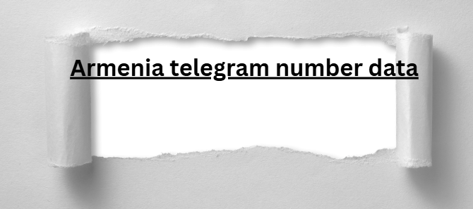 Armenia telegram number data