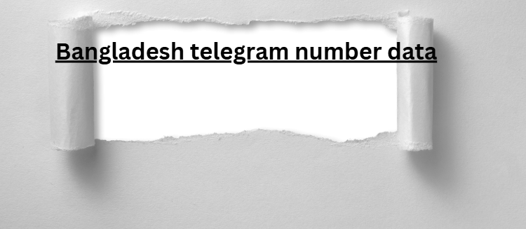 Bangladesh telegram number data