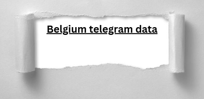 Belgium telegram data