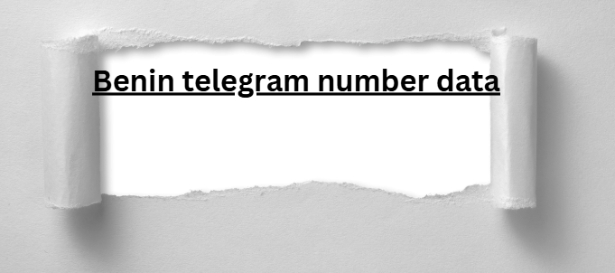 Benin telegram number data