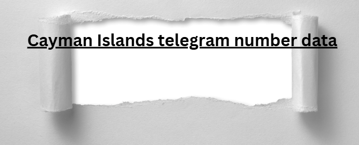 Cayman Islands telegram number data