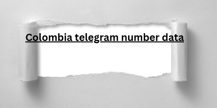 Colombia telegram number data