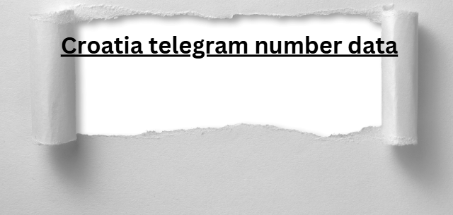 Croatia telegram number data